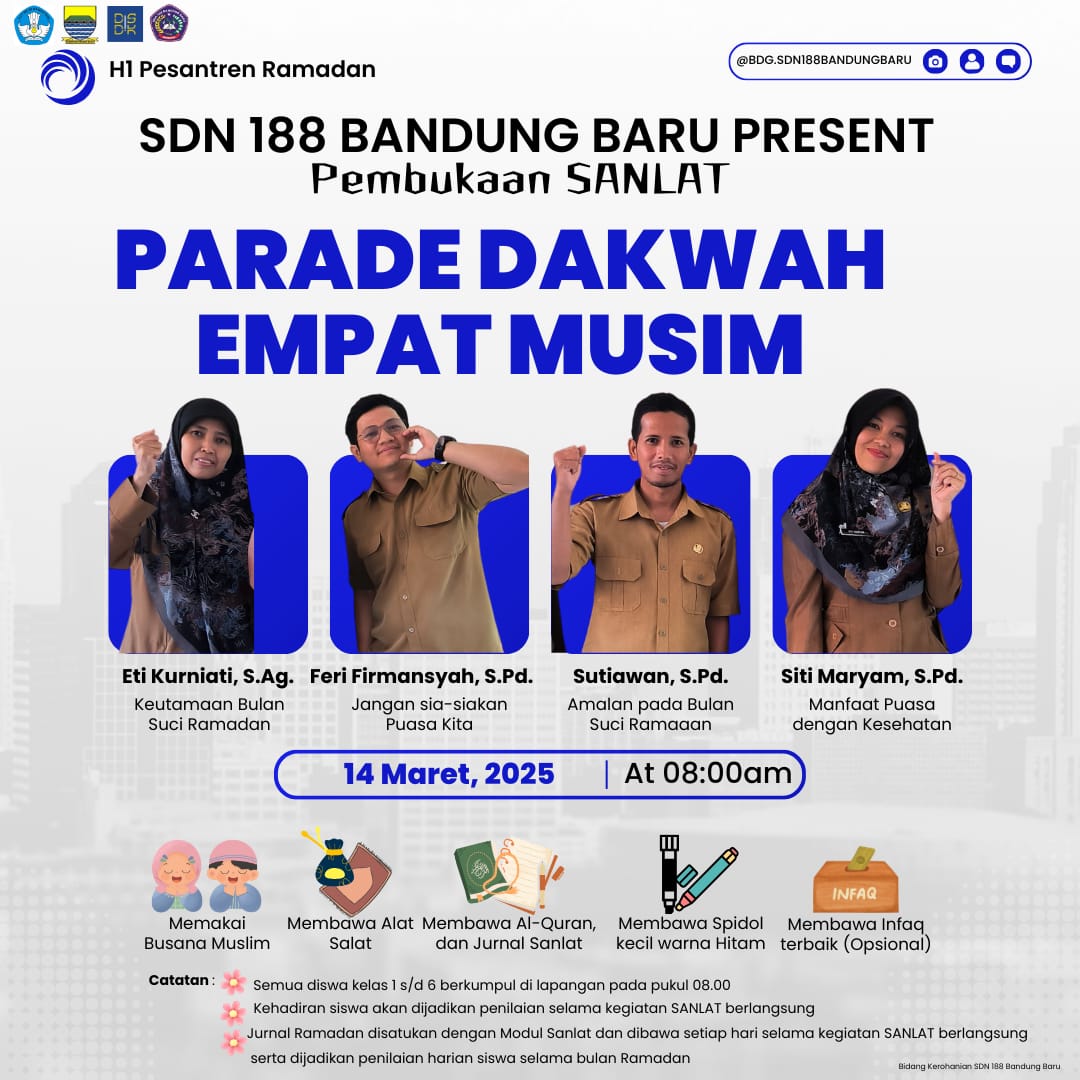 Pesantren Kilat 2025: Edukasi Islami Cepat dan Efektif di SDN 188 Bandung Baru