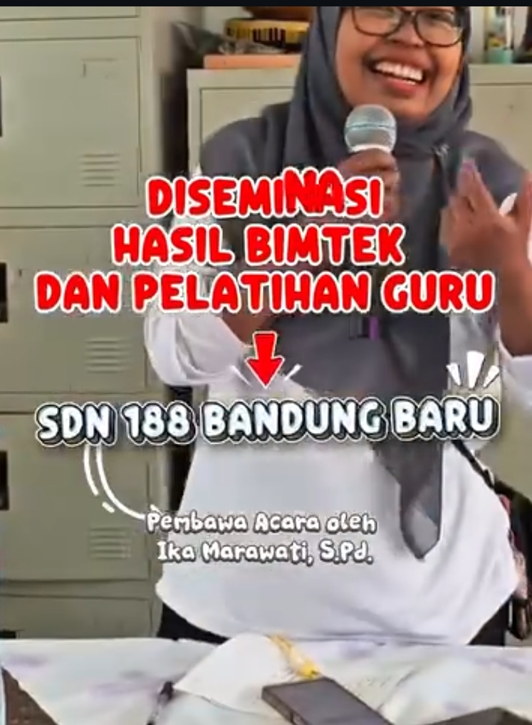 Guru SDN 188 Bandung Baru Berbagi Ilmu Hasil Pelatihan