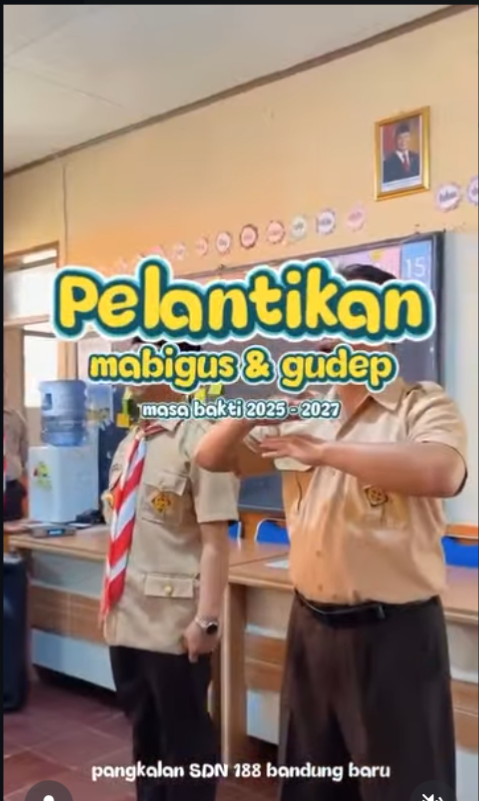 Pelantikan Mabigus & Gudep Warnai Sejarah Pramuka SDN 188 Bandung Baru